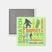 Aimant Noms Pour Bigfoot (Recto/Verso)