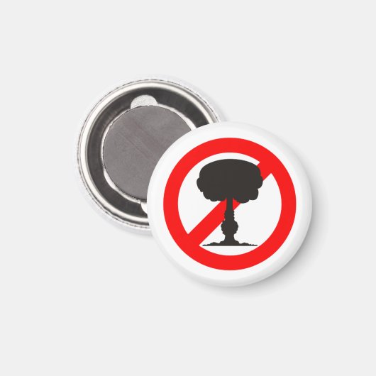 Aimant Non à la bombe (Recto/Verso)