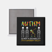Aimant Non Handicap Capacité Différente Squelette Autisme (Recto/Verso)