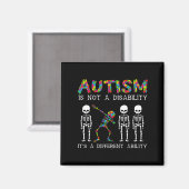 Aimant Non Handicap Capacité Différente Squelette Autisme (Recto/Verso)
