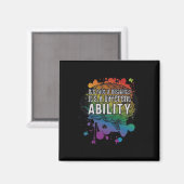Aimant Non Handicap Une capacité différente Autisme (Recto/Verso)