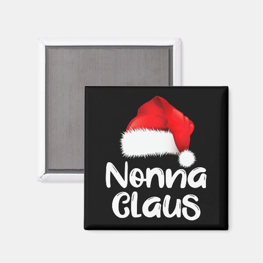 Aimant Nonna Claus Christmas Family Matching Santa Hat Pa (Recto/Verso)