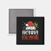 Aimant Nonna Claus Noël Père Noël Correspondances famille (Recto/Verso)