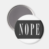 Aimant NOPE - BlackBox blanc (Recto/Verso)