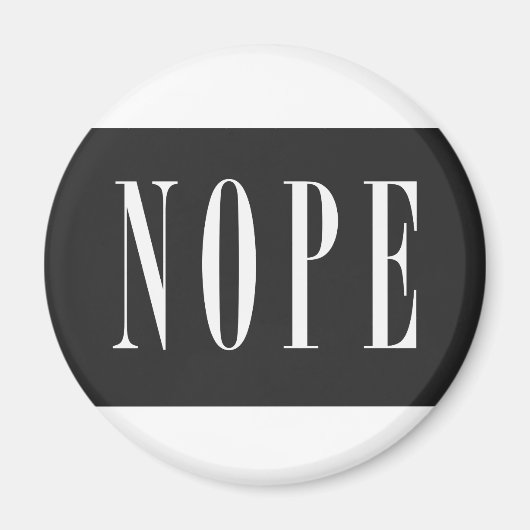 Aimant NOPE - BlackBox blanc (Devant)