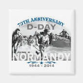 Aimant Normandie 70e anniversaire du jour J (Devant)