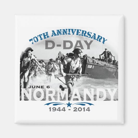 Aimant Normandie 70e anniversaire du jour J (Devant)