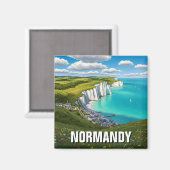 Aimant Normandie France Travel (Recto/Verso)