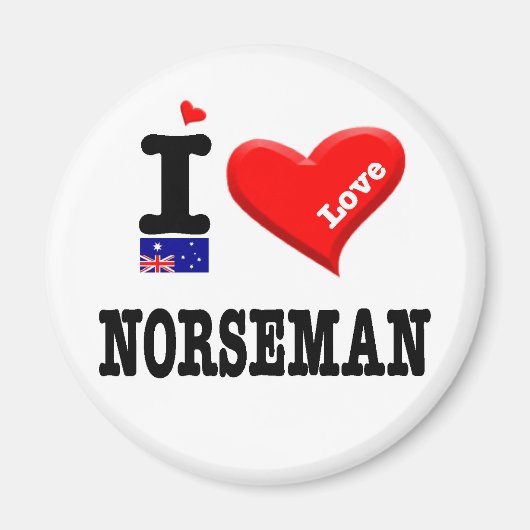 Aimant NORSEMAN - I Love (Devant)