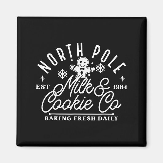Aimant North Le Milk And Cookie Co Funny Baking Christmas (Devant)