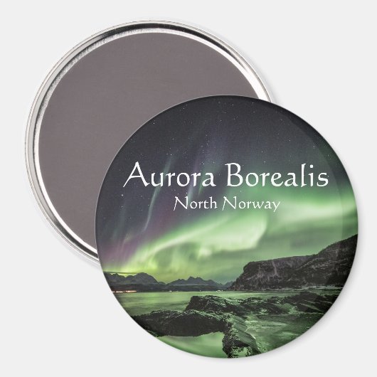 Aimant Northern Lights Norvège (Recto/Verso)