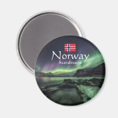 Aimant Northern Lights Norvège (Recto/Verso)