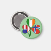 Aimant Norvège et drapeau norvégien (Recto/Verso)
