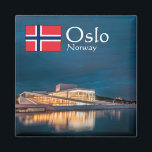 Aimant Norvège Oslo Souvenir<br><div class="desc">Photo de voyage de l'opéra d'Oslo - l'opéra national norvégien et le ballet. Norvège,  Scandinavie. Photo © Sebastian Worm.</div>