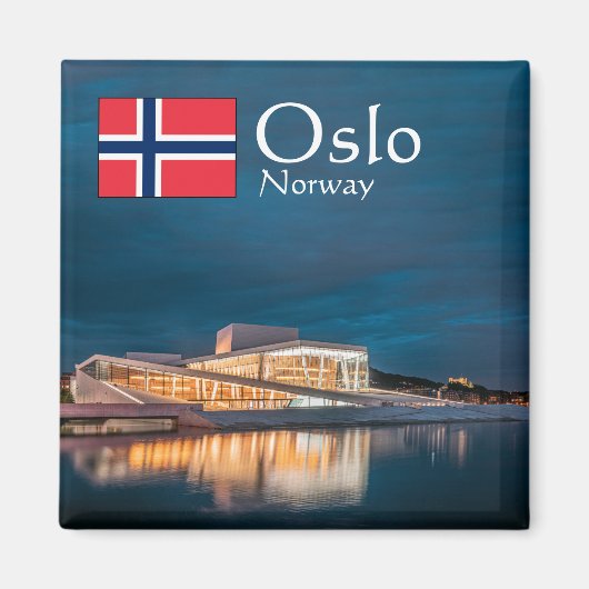 Aimant Norvège Oslo Souvenir (Devant)