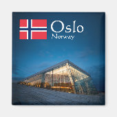Aimant Norvège Oslo Souvenir (Devant)