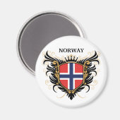 Aimant Norvège [personnalisation] (Recto/Verso)