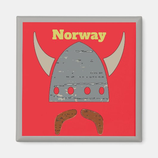 Aimant Norvège, Viking Head (Devant)