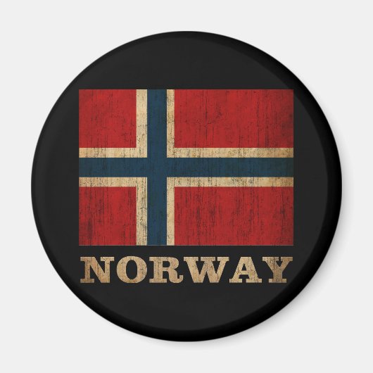 Aimant Norvège vintage (Devant)