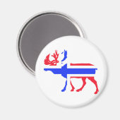 Aimant Norvge Elk (Recto/Verso)