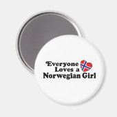 Aimant Norwegian Girl (Recto/Verso)