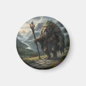 Aimant Norwegian Mountain Troll-Folklore Art (Devant)