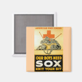 Aimant Nos Garçons Ont Besoin De Sox ~ Knit Your Bit (Recto/Verso)