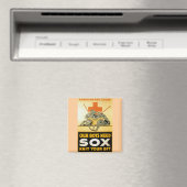 Aimant Nos Garçons Ont Besoin De Sox ~ Knit Your Bit (In Situ (Lave-vaisselle))