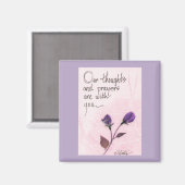 Aimant Nos pensées et nos prières disant roses (Recto/Verso)