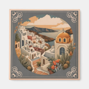 Aimant Nostalgic Love for Oia Village