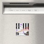 Aimant Nostalgie du sock Hop...Souvenez-vous des années c (In Situ (Lave-vaisselle))