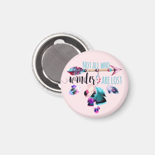 Aimant Not All Who Wander Are Lost Bohemian (Recto/Verso)