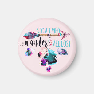 Aimant Not All Who Wander Are Lost Bohemian