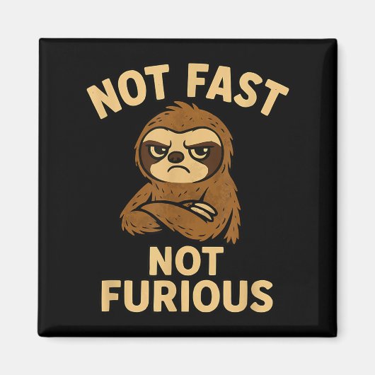 Aimant Not Fast Not Furious, Funny Sltoh (Devant)