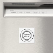Aimant Notaire Public Perturbé Sceau Rond (In Situ (Lave-vaisselle))