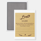 Aimant Note adhésive Sabr (Recto/Verso)