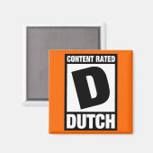 Aimant Note D : Néerlandais (Recto/Verso)