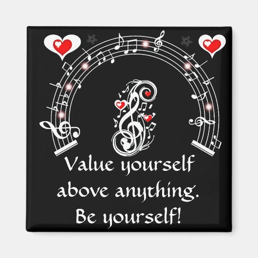 Aimant Note d'amour (Devant)