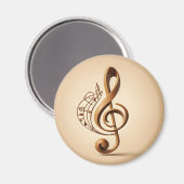 Aimant Note de clic de musique (Recto/Verso)