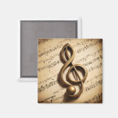 Aimant Note de clic de musique (Recto/Verso)