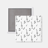 Aimant note de musique Motif Musique Thème Treble Clef (Recto/Verso)