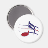 Aimant Note de musique patriotique (Recto/Verso)