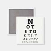 Aimant Note de test pour la vue pour rendre maintenant Ex (Recto/Verso)
