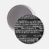 Aimant note musicale grunge (Recto/Verso)