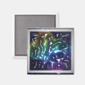 Aimant Note Post-it Liquide Acide de Rainbow Ripple (Recto/Verso)