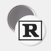 Aimant Note R (Recto/Verso)