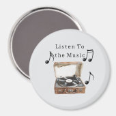 Aimant Notes de musique de tourne-disque (Recto/Verso)
