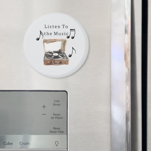 Aimant Notes de musique de tourne-disque (In situ (réfrigérateur))