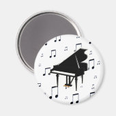 Aimant Notes de piano et de musique (Recto/Verso)