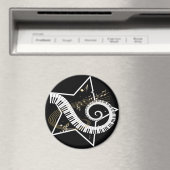 Aimant Notes d'or de l'étoile musicale (In Situ (Lave-vaisselle))